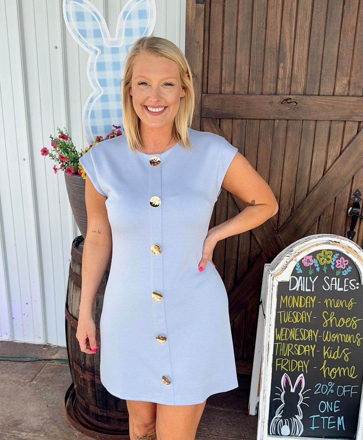 Adrianna Dress-Lt. Blue