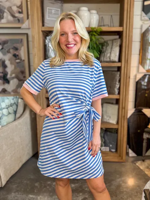 Blue Skies Stripe Dress