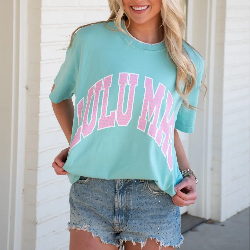 RD LuLu Mac Polka Chalky Mint Tee