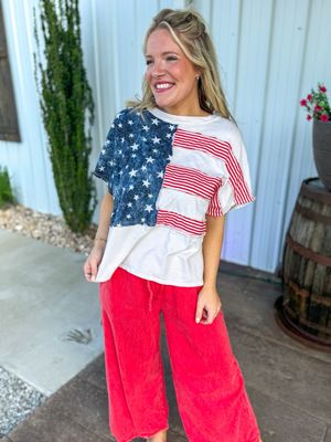 RD USA Flag Sleeveless Top