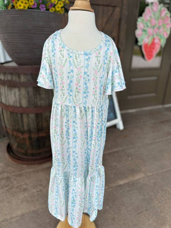 RM Floral Flutter Sleeve Dress