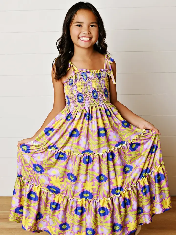 RM Lavendar Floral Twirl