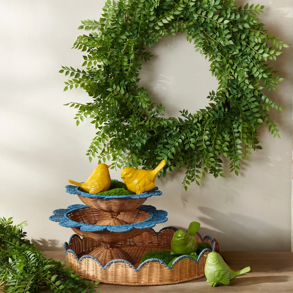 26" Green Ruscus Wreath
