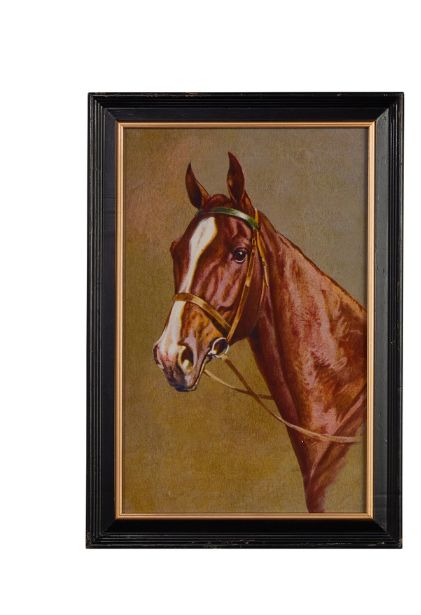 24" Vintage Equestrian Framed Wall Art 1