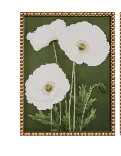 22" Poppy Petals Framed Wall Art 1