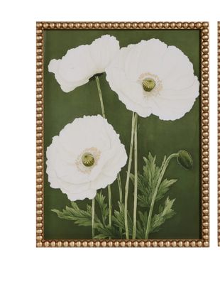 22" Poppy Petals Framed Wall Art 1