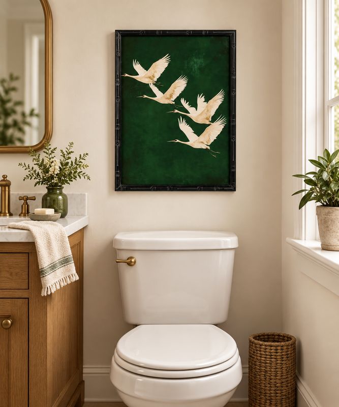 22" Flight of the Egrets Wall Art