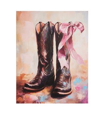 17.75" Sassy in the Saddle Wall Art 1