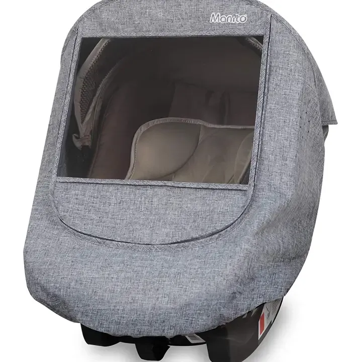 Melange Inant Car Seat Weather Shield-Black Grey