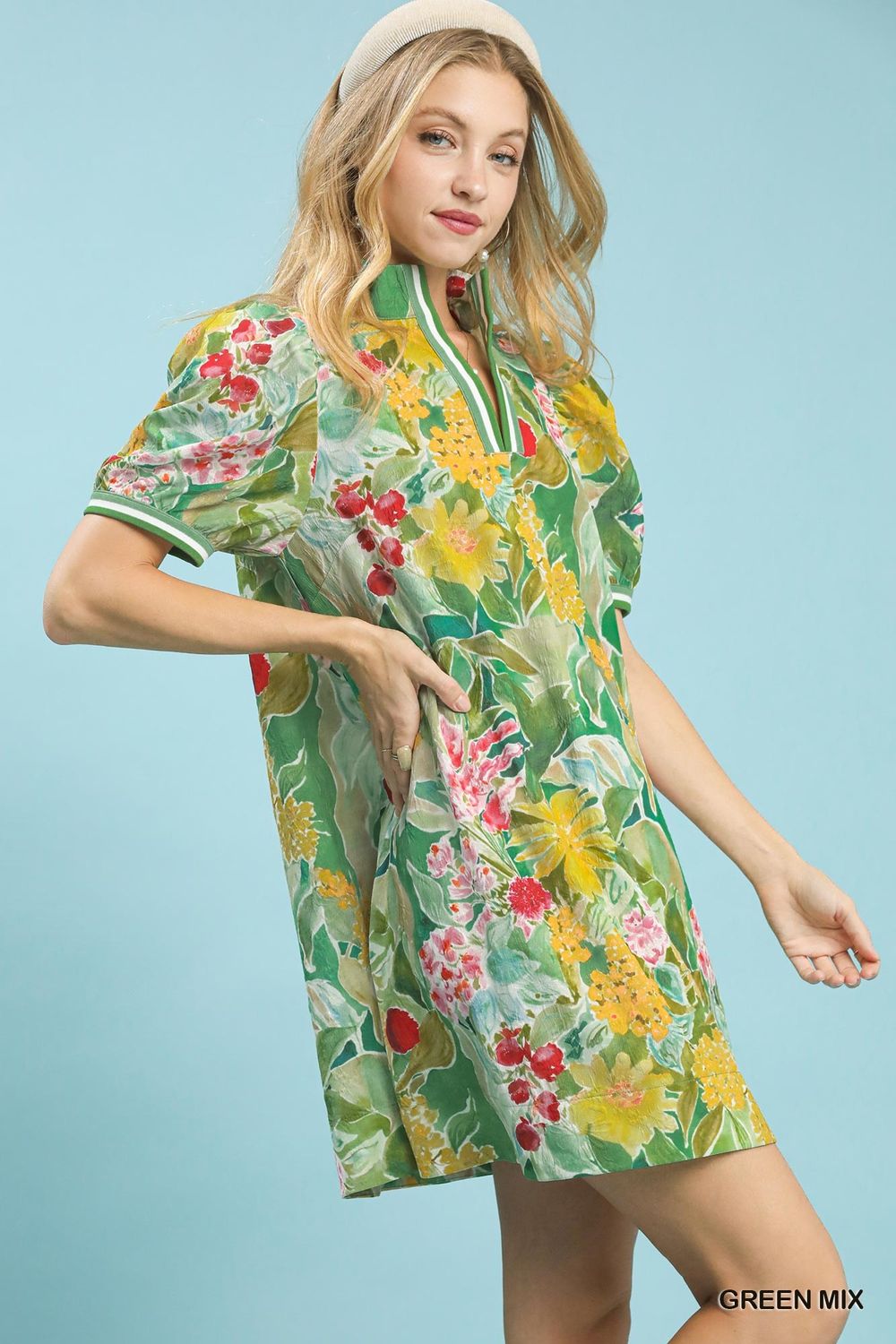 Sunny Garden Dress-Green