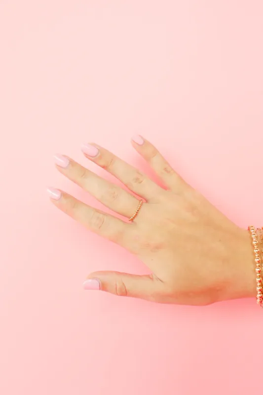 VG Beaded Blonde-Lexi Ring