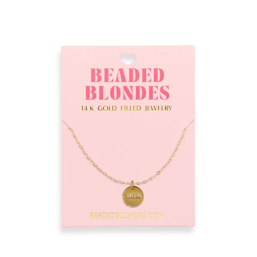 VG Beaded Blonde-Mom Charm Necklace