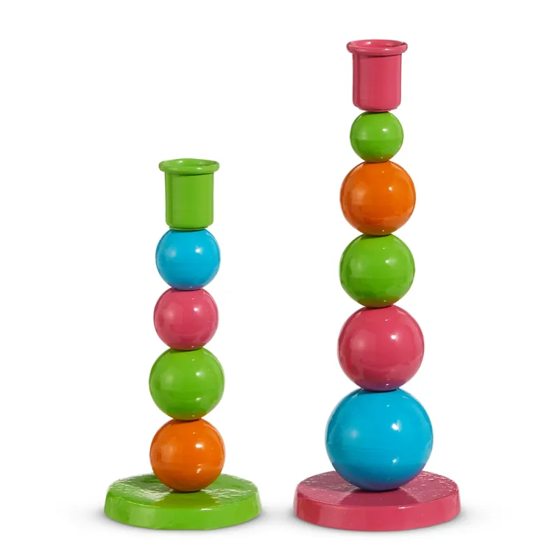 8.5" Bright Bubble Candlesticks