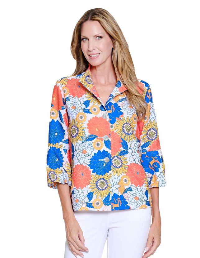 Floral Multi Bttn Jacket