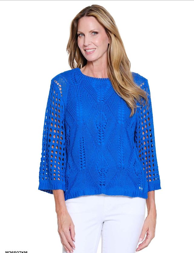 Electric Blue Sweater Top