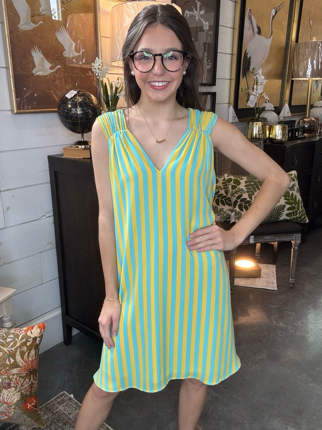 Evelyn Blue Lagoon Dress