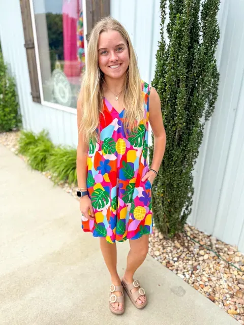 Evelyn Fruity Isle Dress