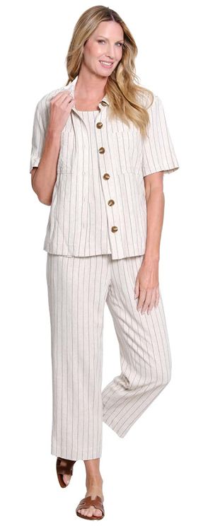 Flax Bttn Front Jacket