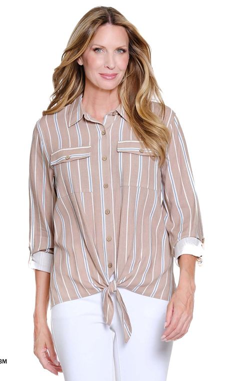 Neutral Multi Tie Waist Top