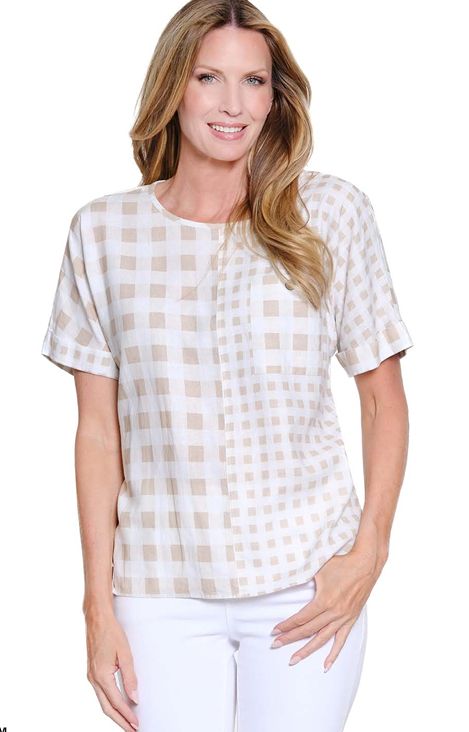 Khaki Cuffed Dolman Top