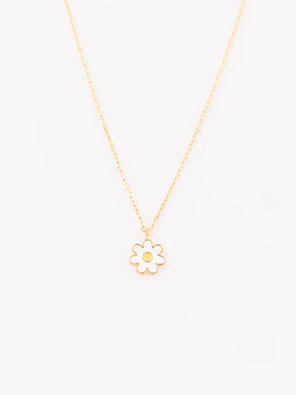 Luxe White Daisy Necklace