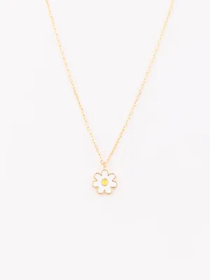 Luxe White Daisy Necklace