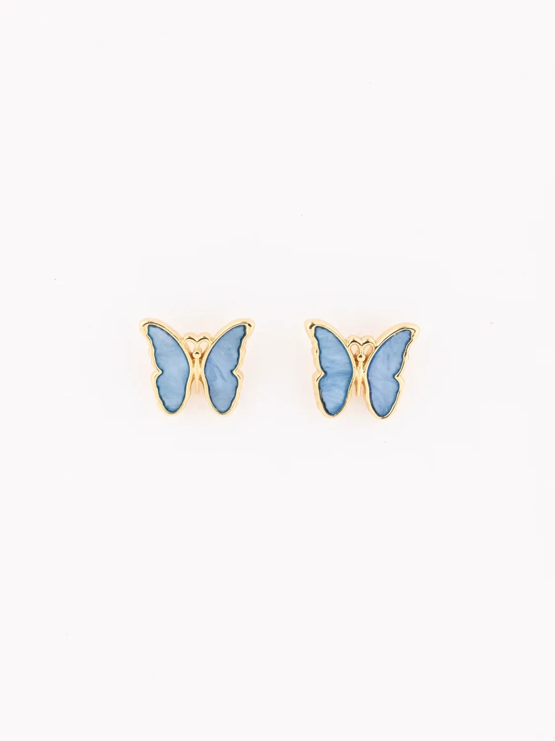 Luxe Blue Butterfly Earrings