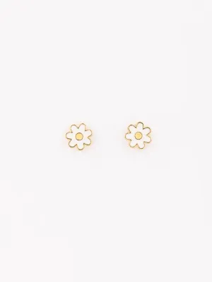 Luxe White Daisy Earring
