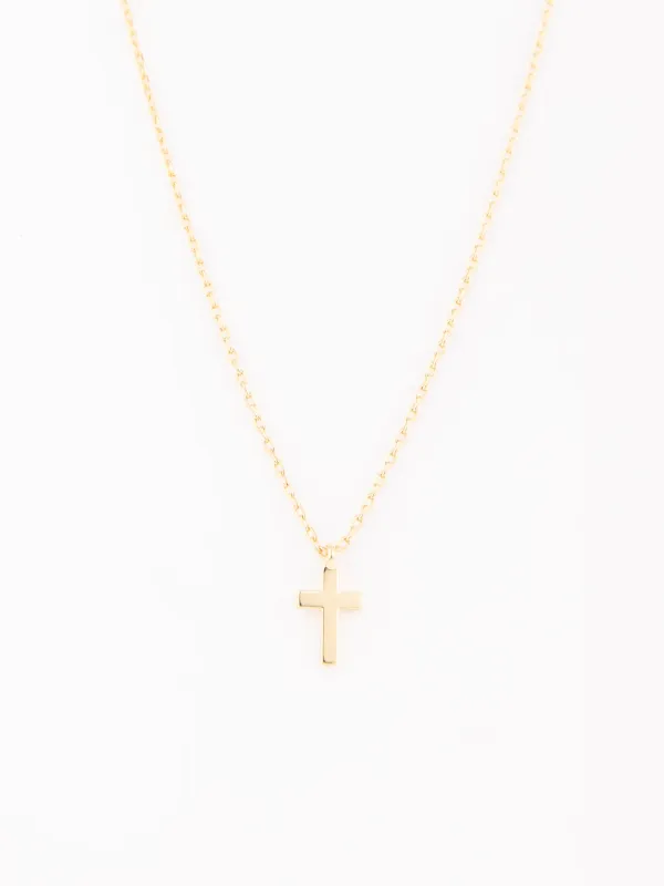 Luxe Little Cross Necklace