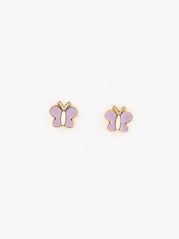 Luxe Purple Butterfly Earring