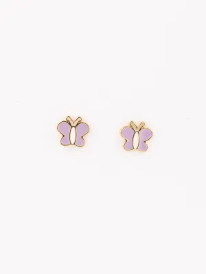 Luxe Purple Butterfly Earring