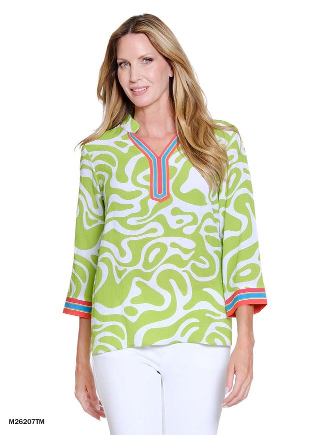 Summer Multi Notch Neck Top