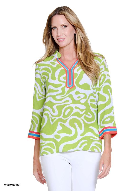 Summer Multi Notch Neck Top