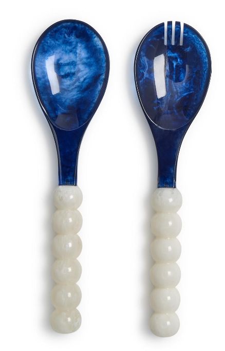 VG Modem Pop Blue/White Salad Serving Set