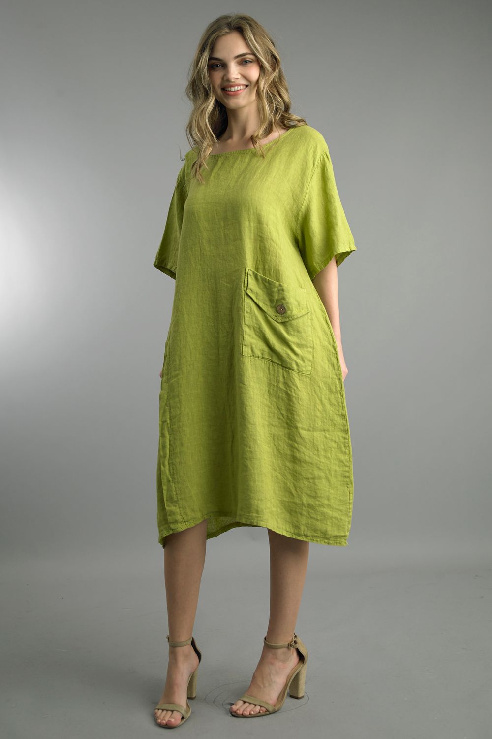 VG Limeade Linen Dress