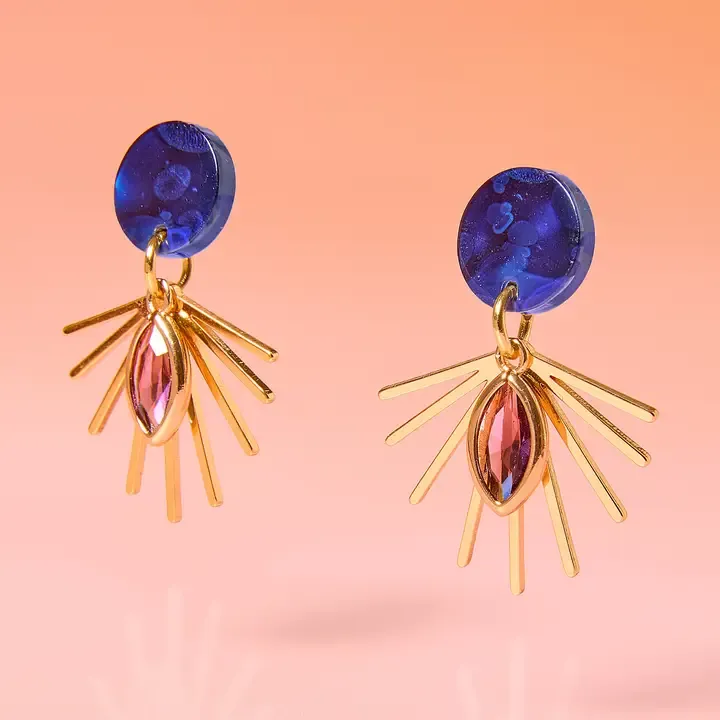Deep Blue/Purple Small Dangles