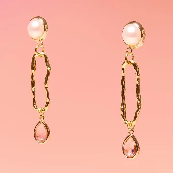 Boho Chic Oval Hoops Glam
