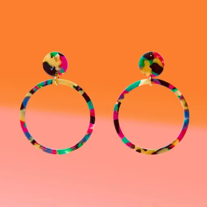 Color Me Up Hoops Large