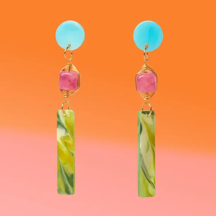 Jade Tropical Dangles