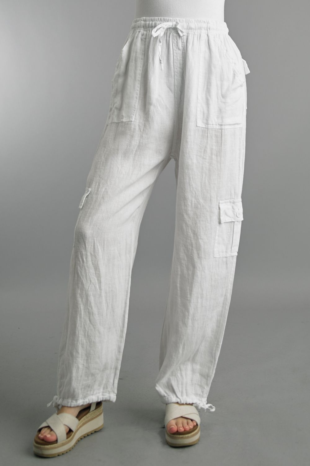 VG White Cargo Pant