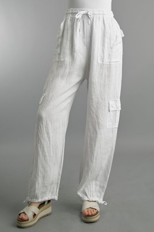 VG White Cargo Pant
