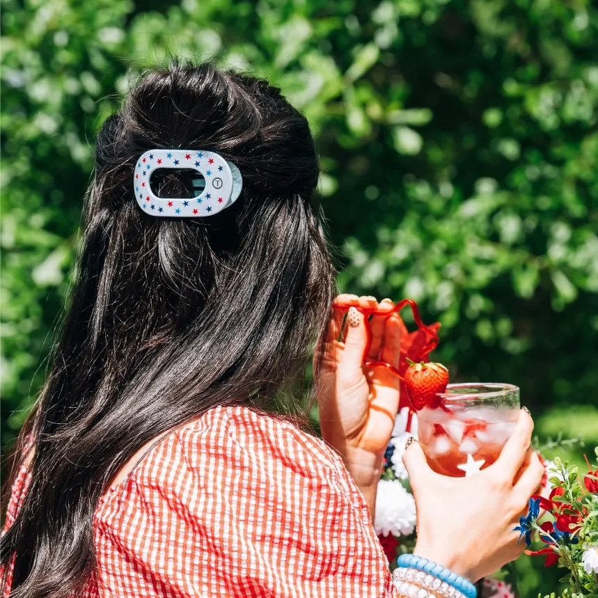 United We Sparkle Small Flat Round Clip