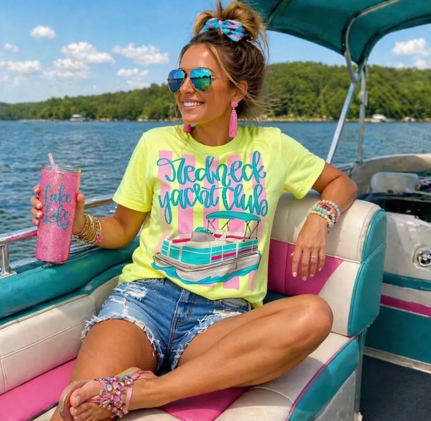 Redneck Yacht Club Neon Tee