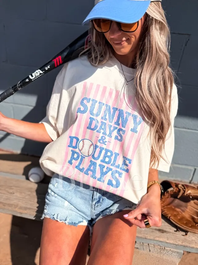 Sunny Days &amp; Double Plays Tee