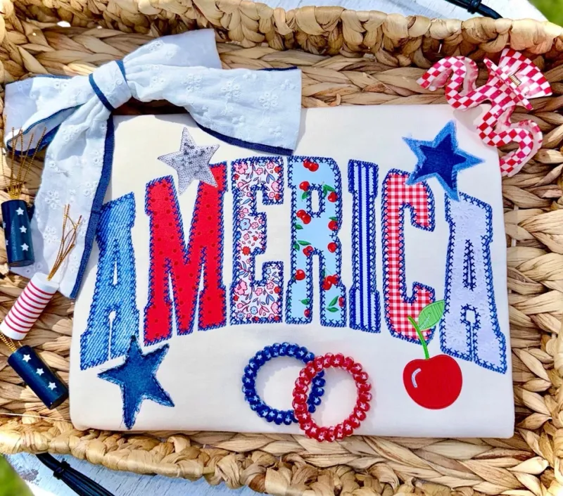 America Patriotic July 4th Tee