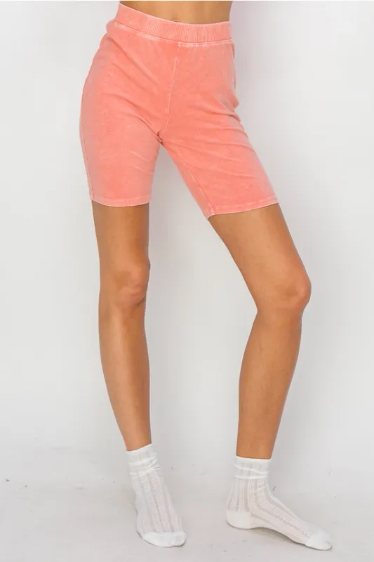 Peachy Keen Biker Shorts