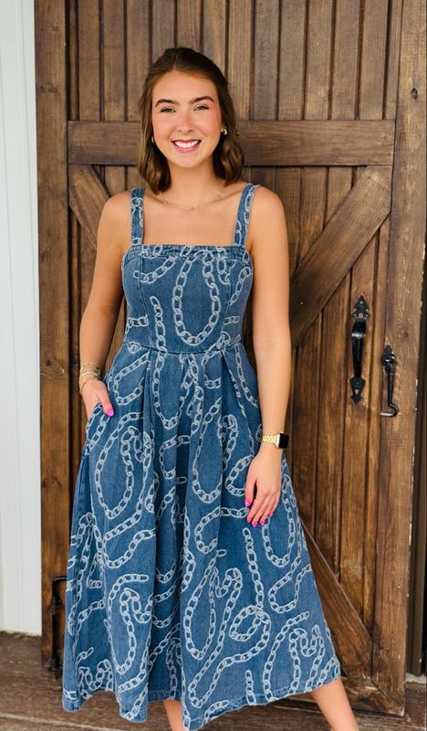 Denim Chain Dress