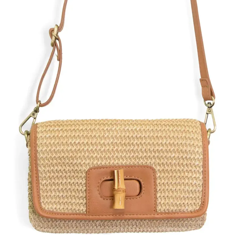 VG Bonnie Natural Straw Crossbody