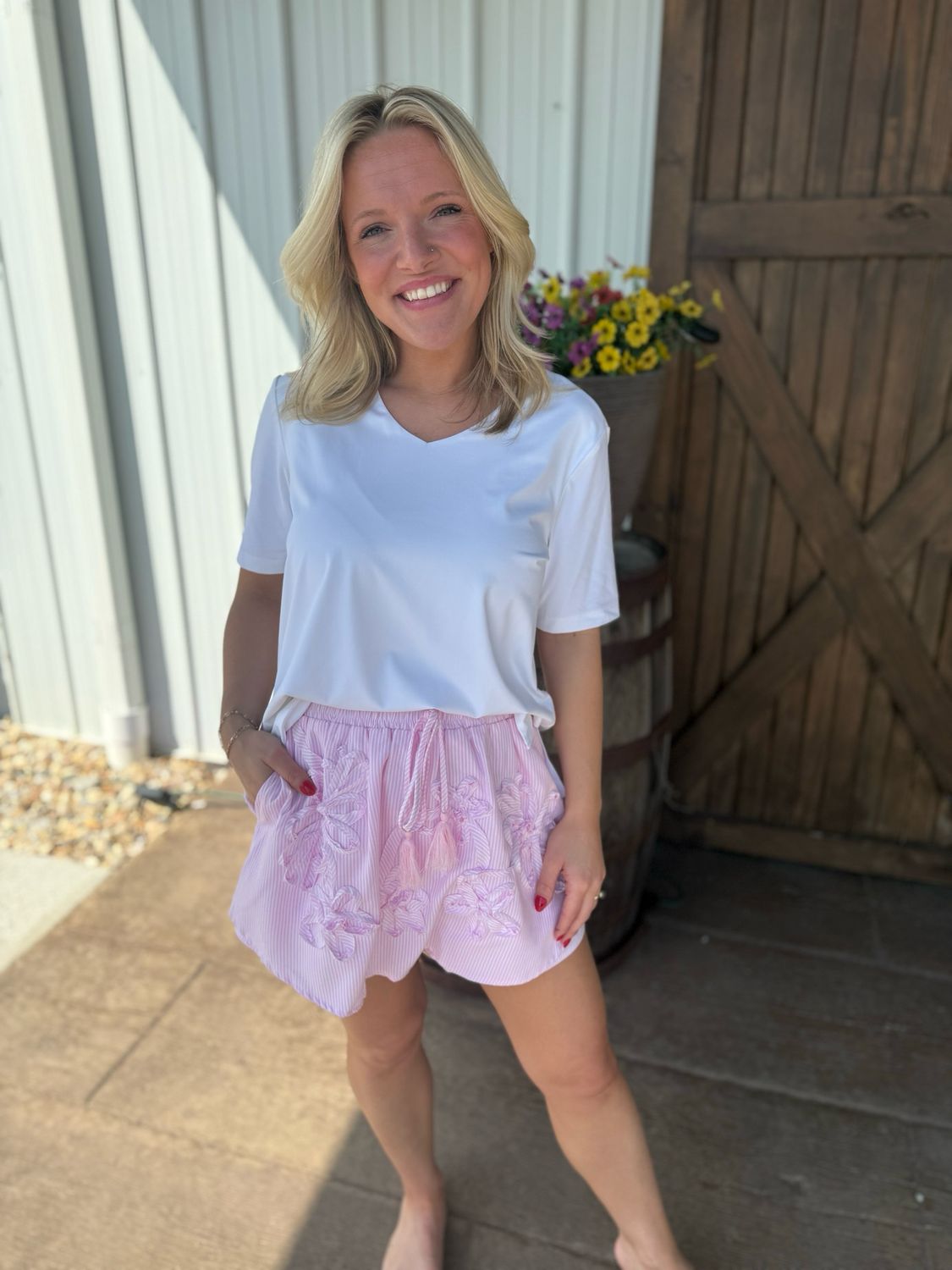 Pink Champagne Skort