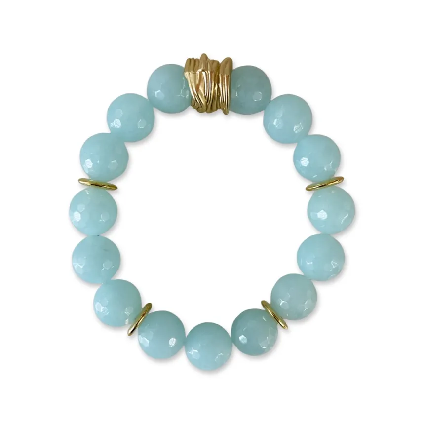 Happy Jade Bracelet-Pale Blue